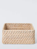 John Lewis off white shallow rattan storage basket small, UK version
