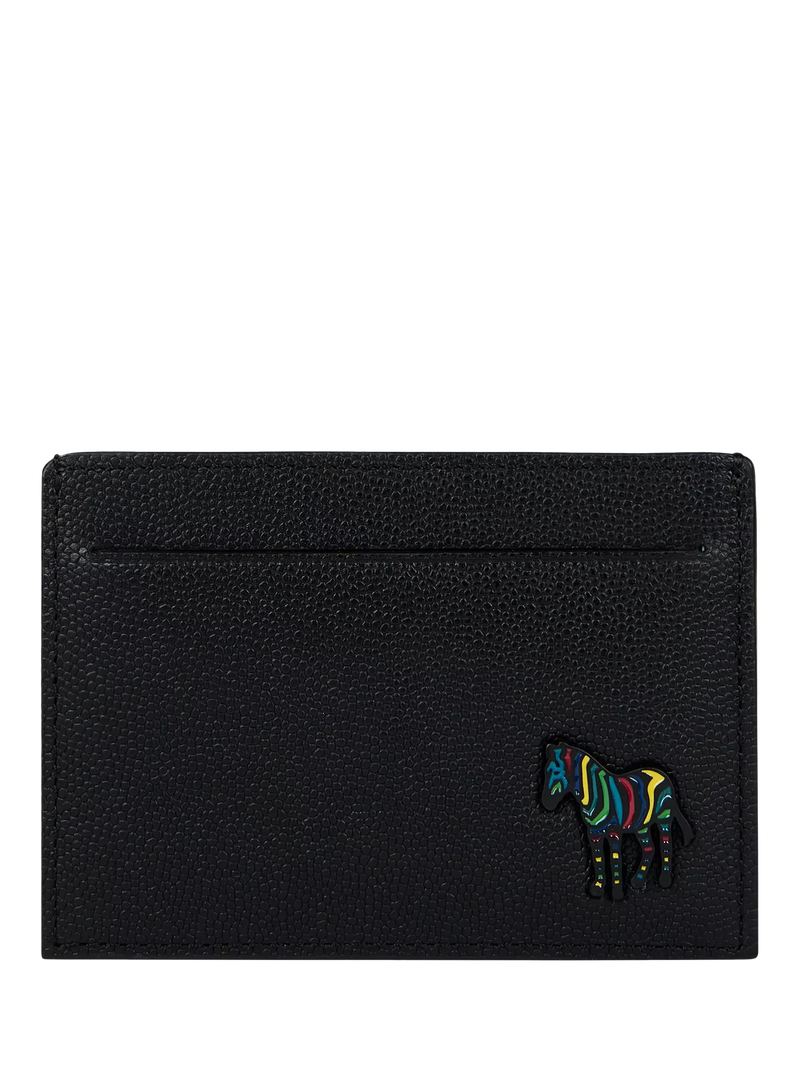 Paul Smith zebra leather card holder black (British brand)