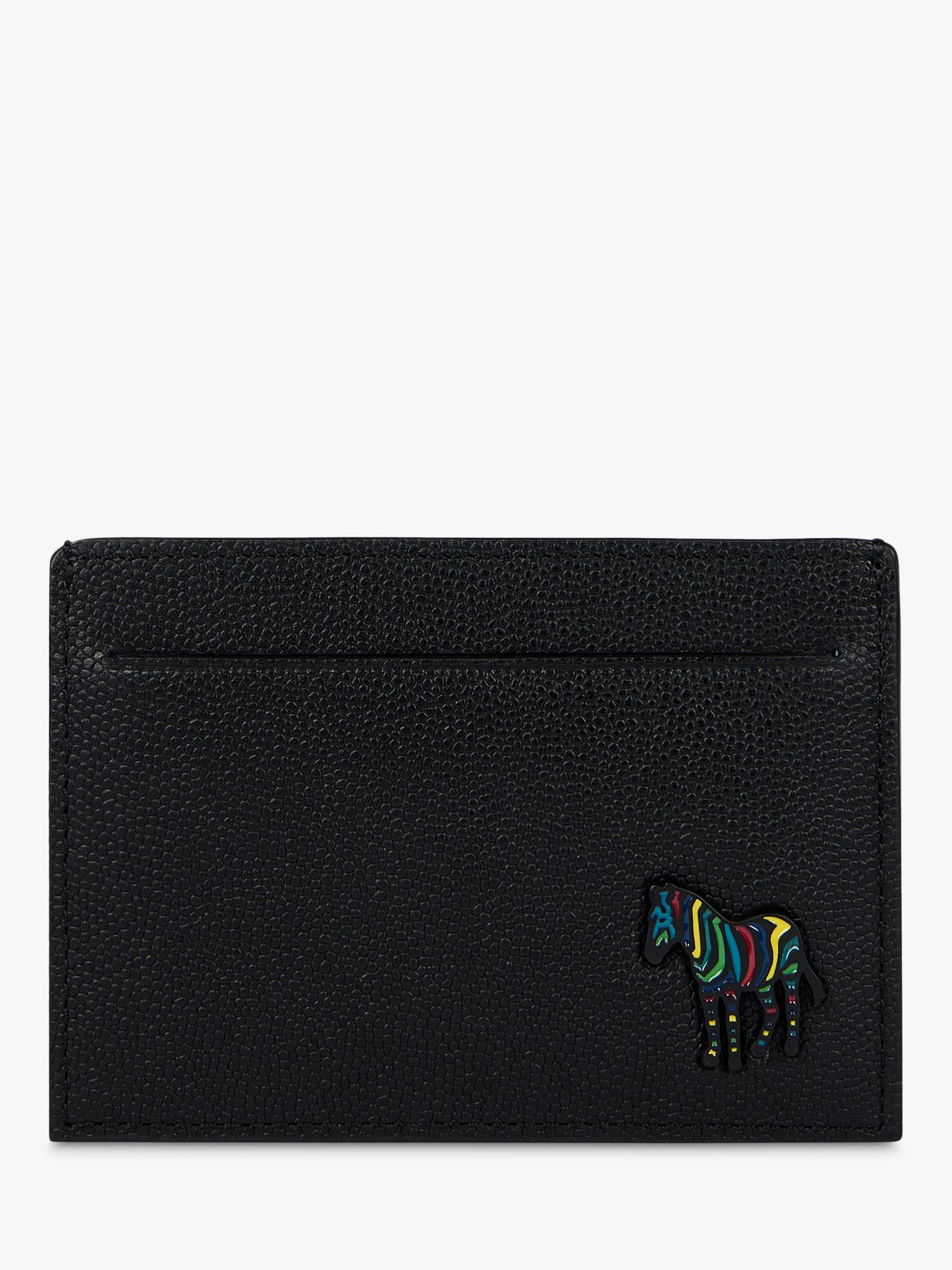 Paul Smith zebra leather card holder black (British brand)