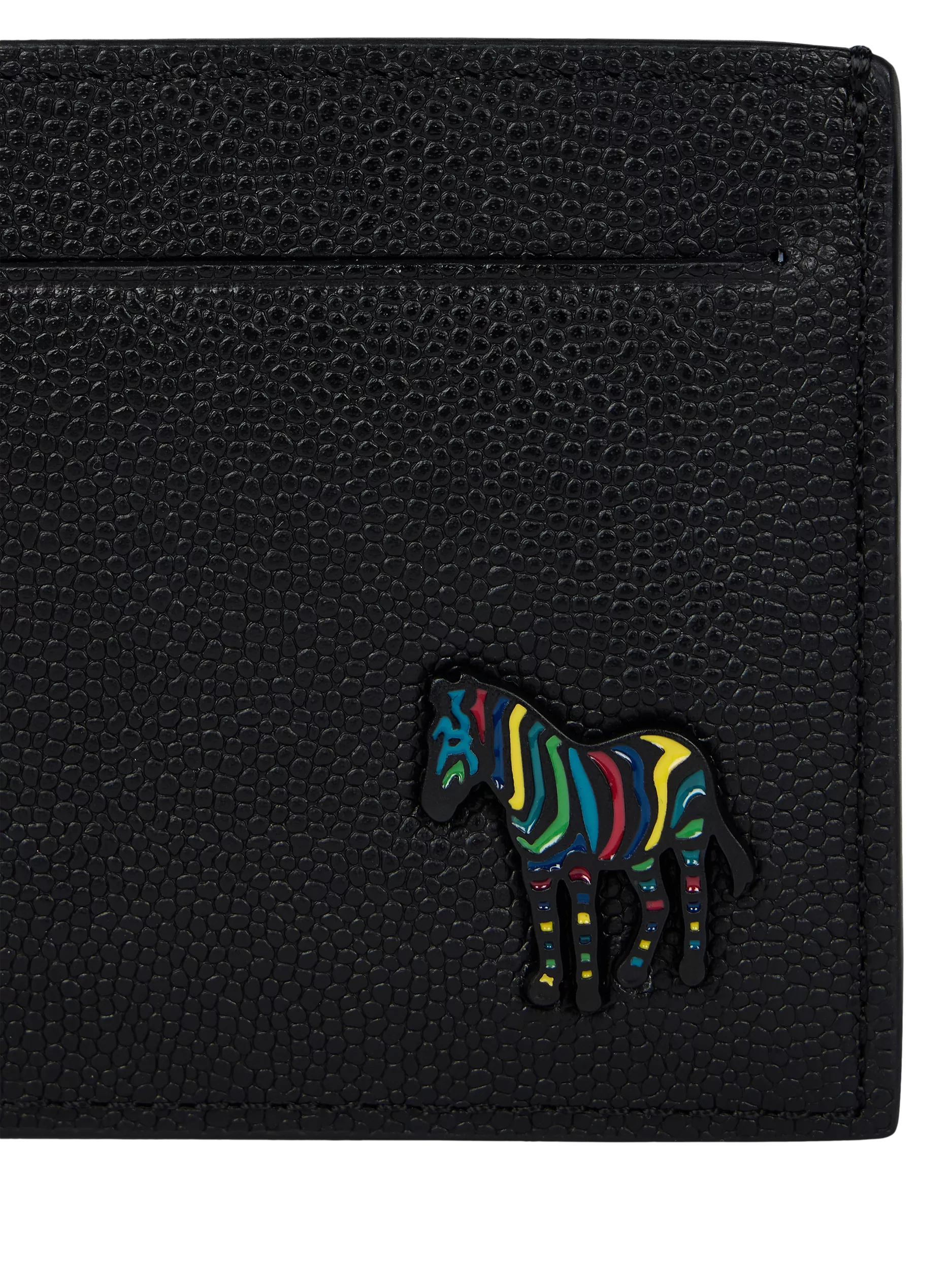 Paul Smith zebra leather card holder black (British brand)