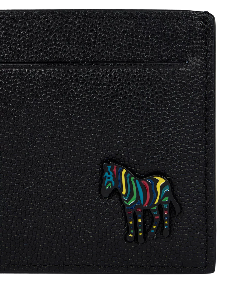 Paul Smith zebra leather card holder black (British brand)