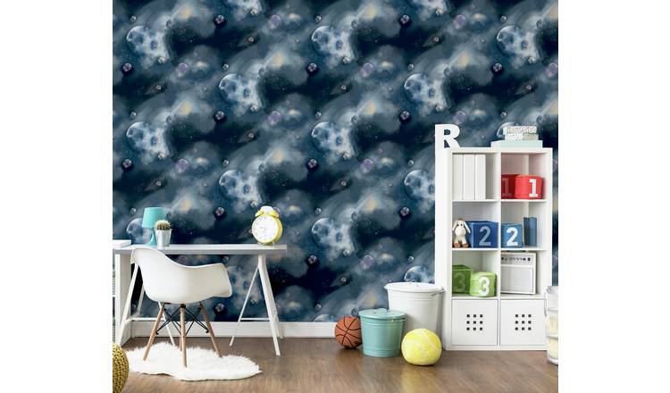 Arthouse Navy Wallpaper 53cm x 1005m roll - British product