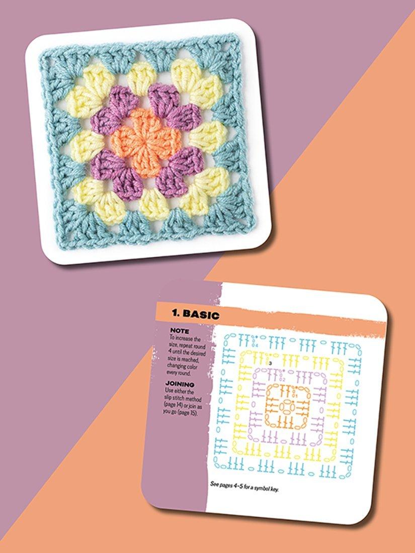 Search Press Granny Square Card Deck 50 designs (British brand)
