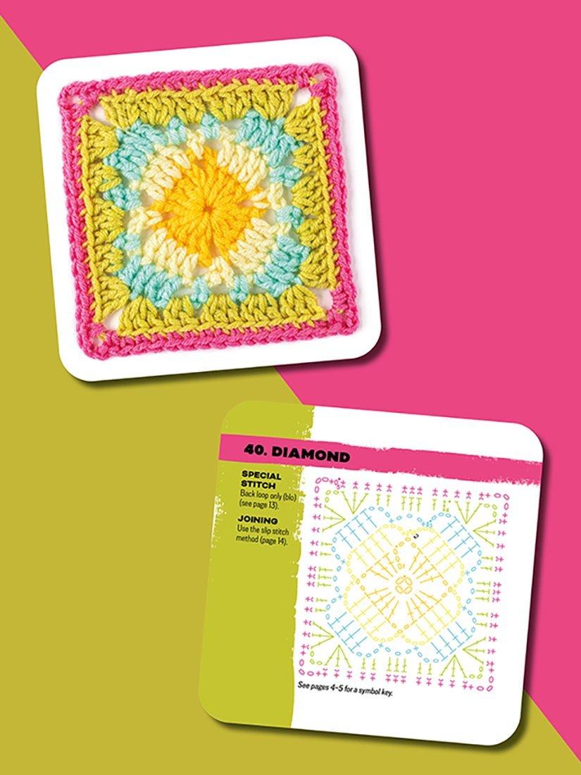 Search Press Granny Square Card Deck 50 designs (British brand)