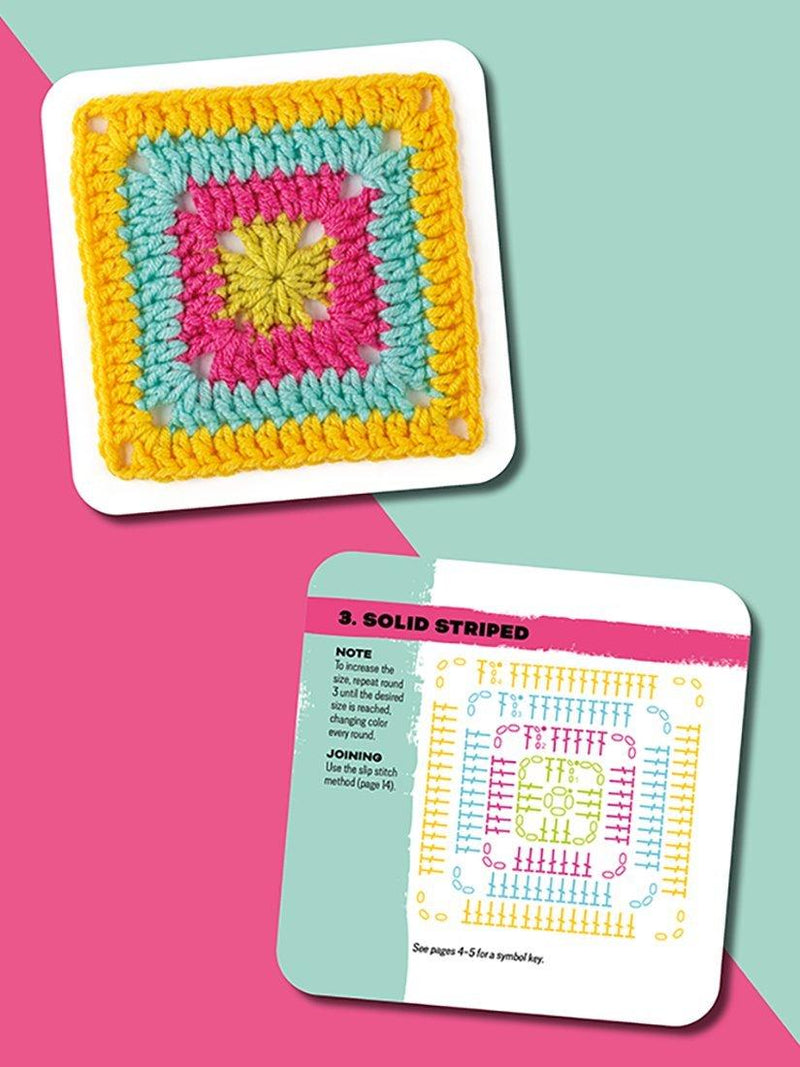 Search Press Granny Square Card Deck 50 designs (British brand)