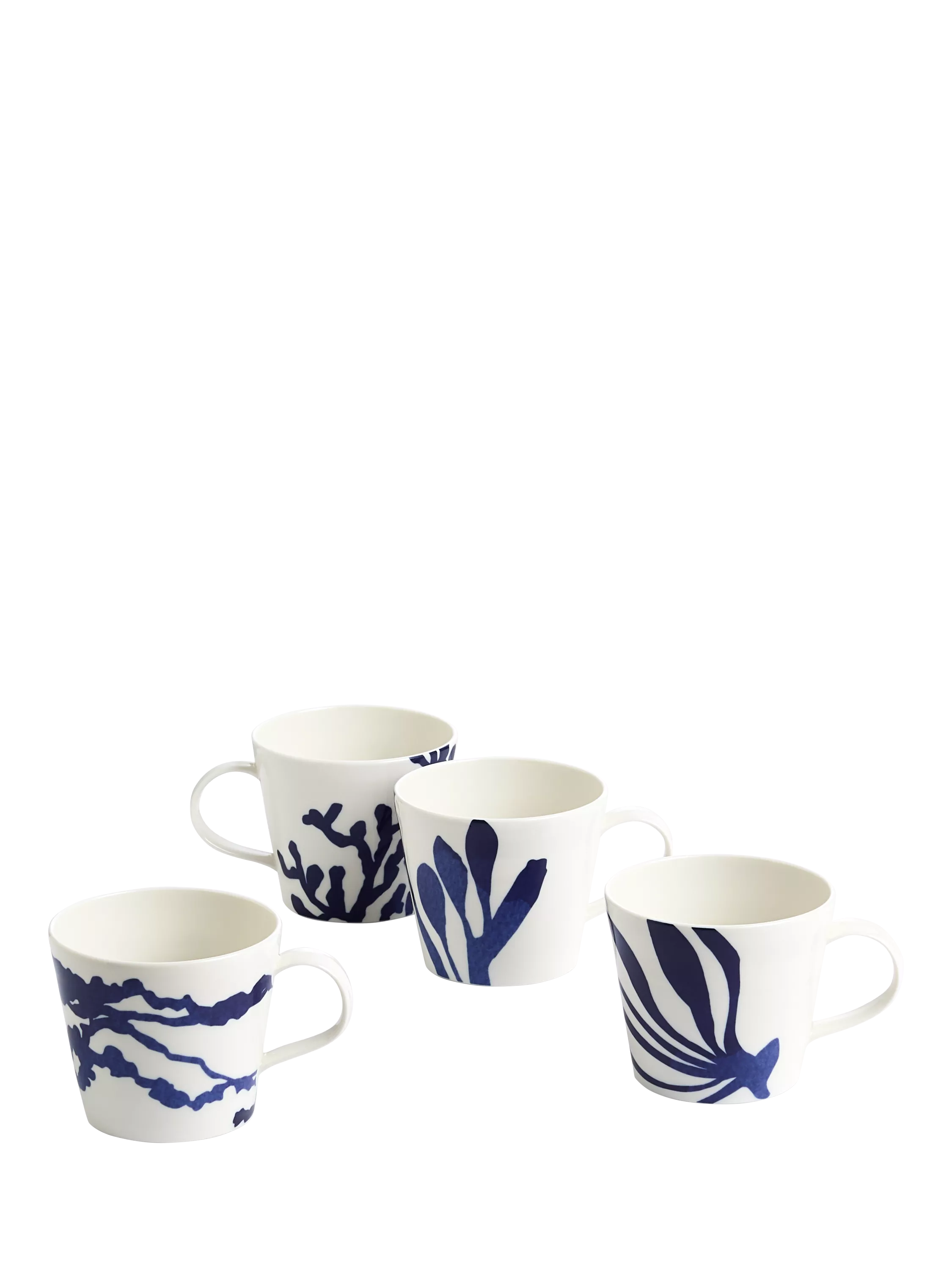 Royal Doulton Pacific porcelain mug set in blue 400ml - British product