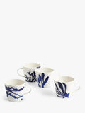 Royal Doulton Pacific porcelain mug set in blue 400ml - British product