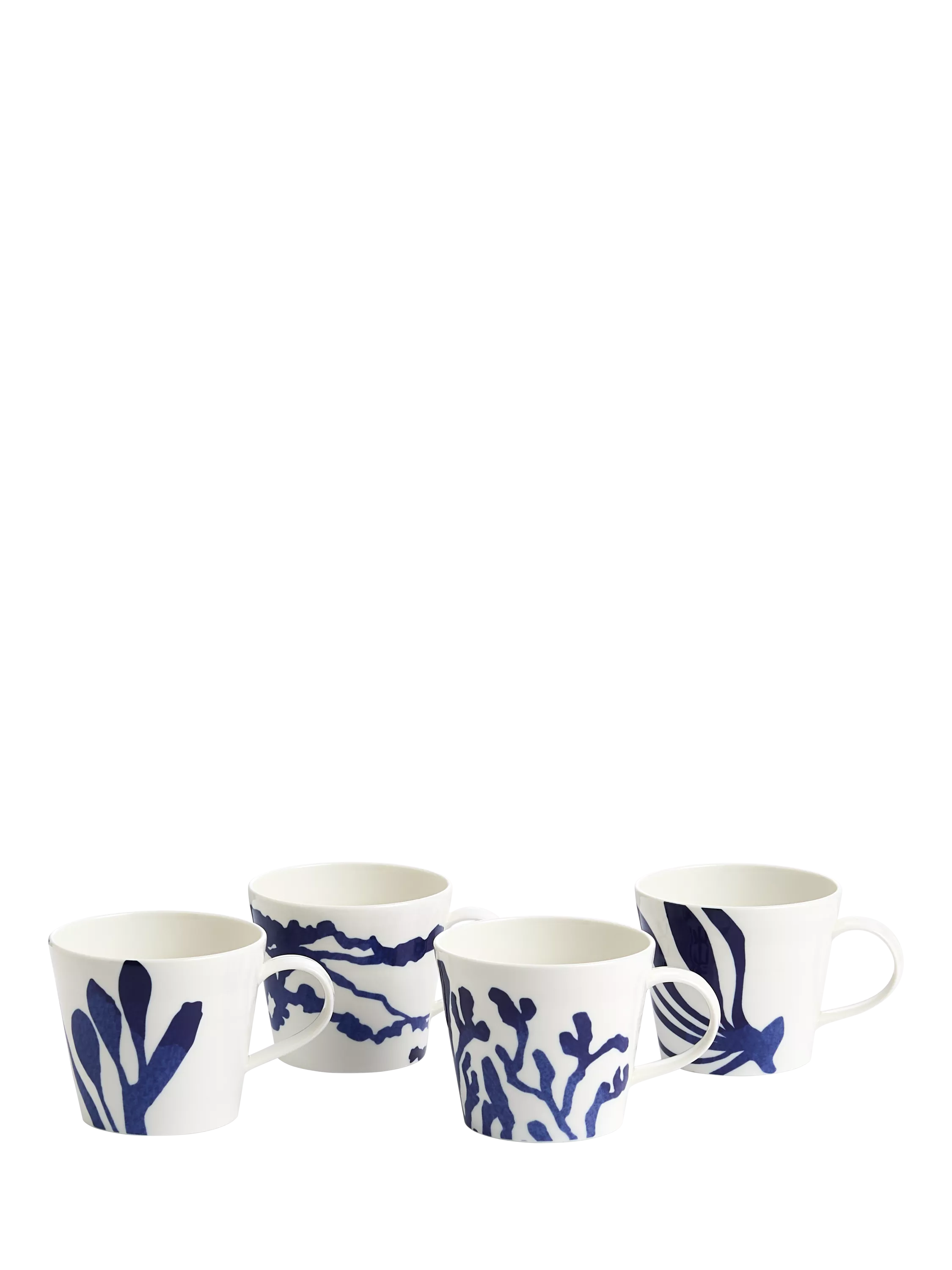 Royal Doulton Pacific porcelain mug set in blue 400ml - British product
