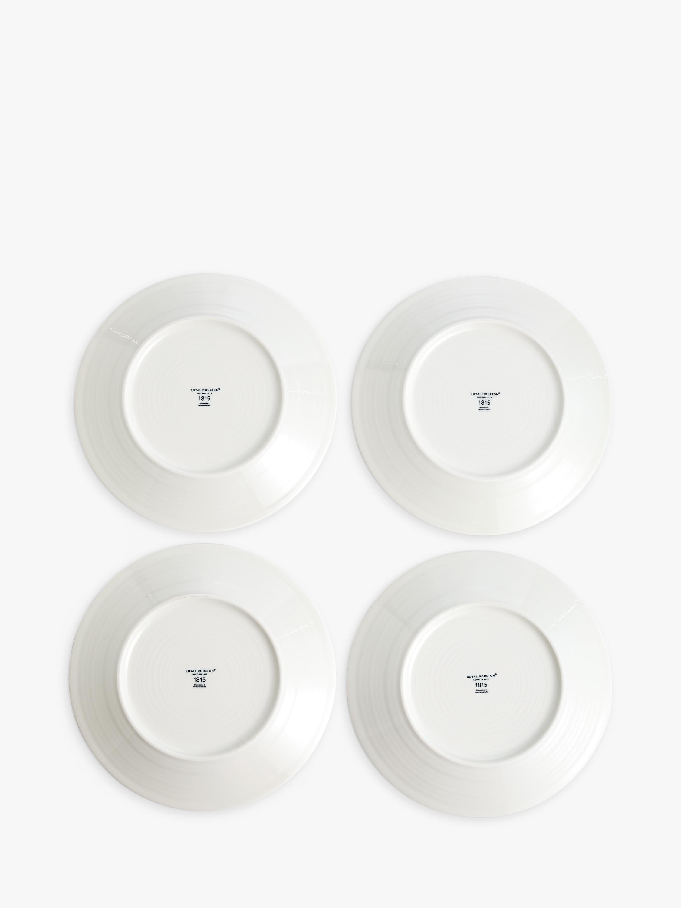 Royal Doulton Pacific porcelain dinner plates blue 23.6cm set of 4, UK version