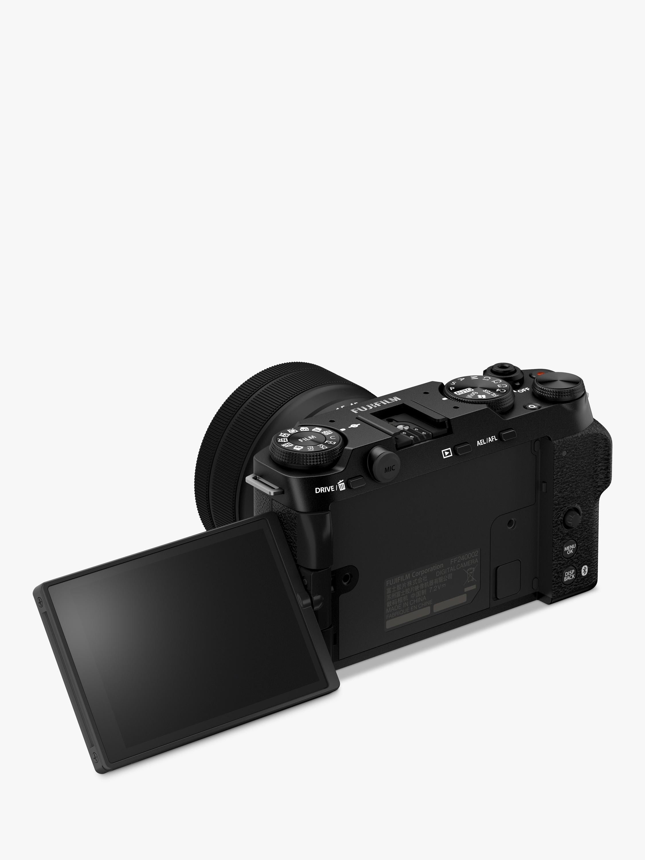 كاميرا Fujifilm X-M5 سوداء بدون مرآة مع عدسة 15-45 مم، مستوردة من المملكة المتحدة