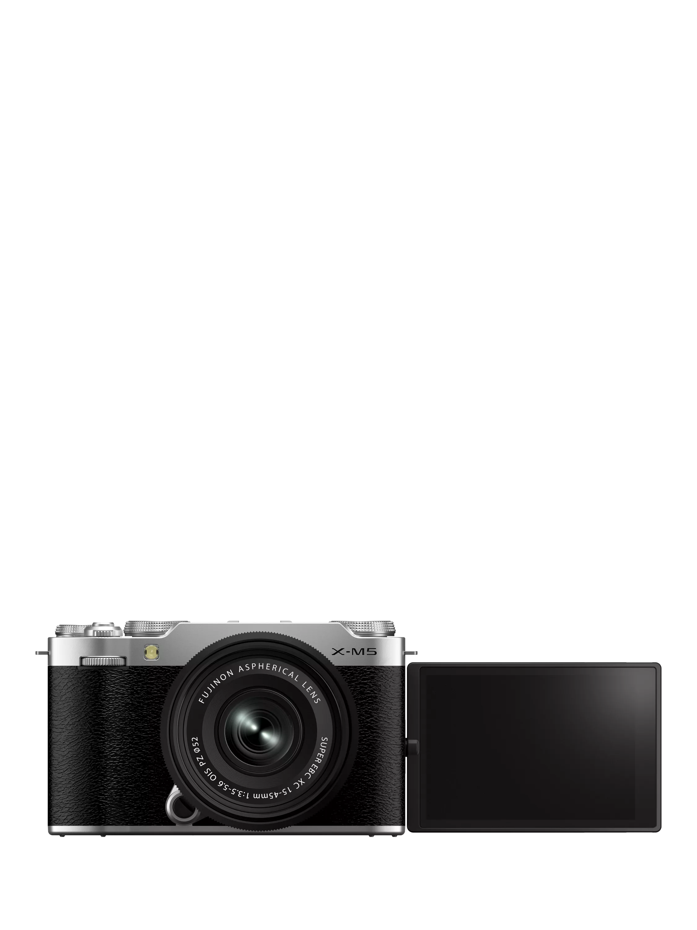 كاميرا Fujifilm X-M5 سوداء بدون مرآة مع عدسة 15-45 مم، مستوردة من المملكة المتحدة