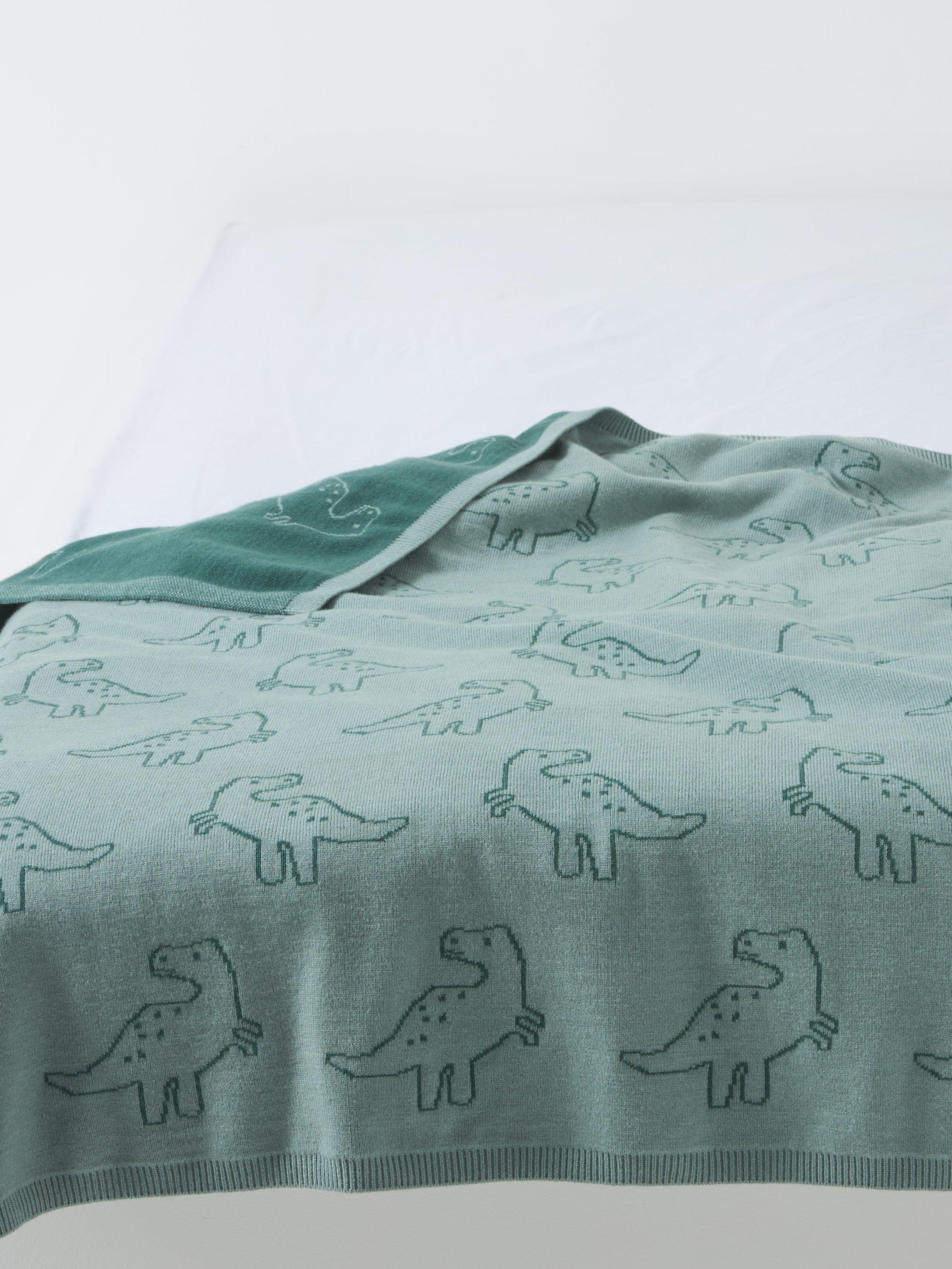 John Lewis dinosaur knit blanket 80x100cm (British brand)
