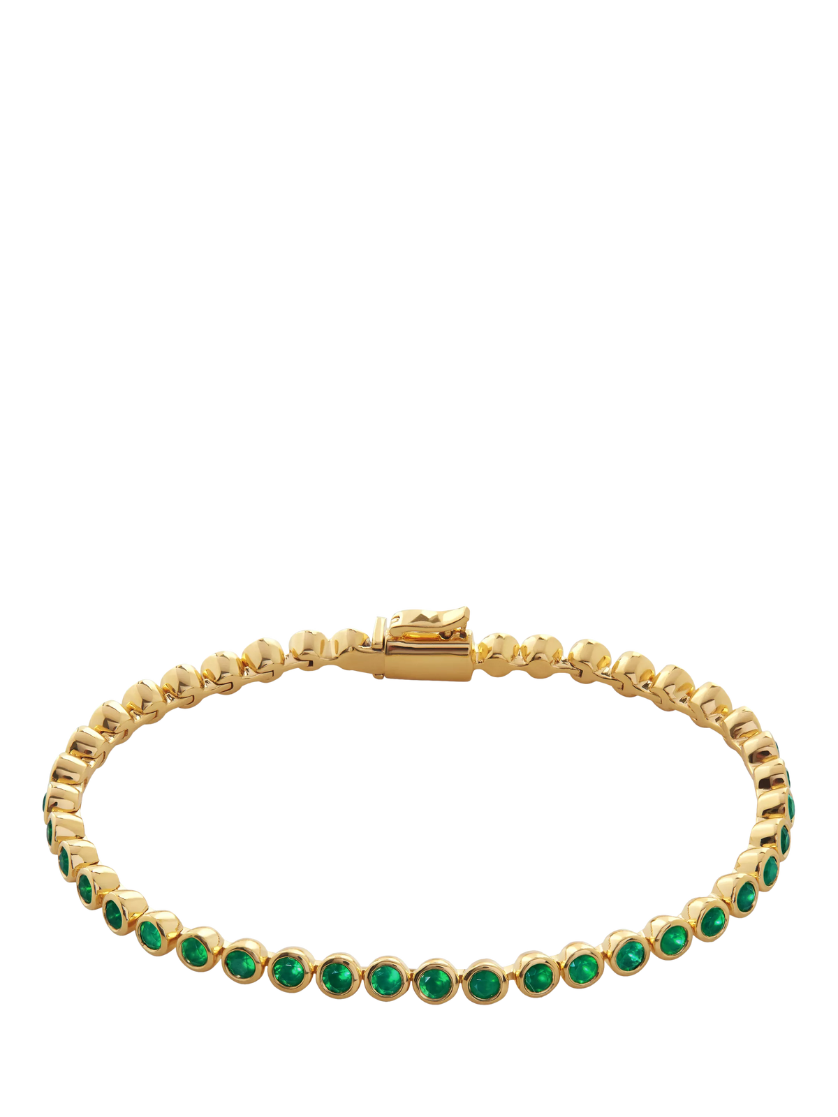 Monica Vinader Essential Onyx tennis bracelet gold, imported from the UK