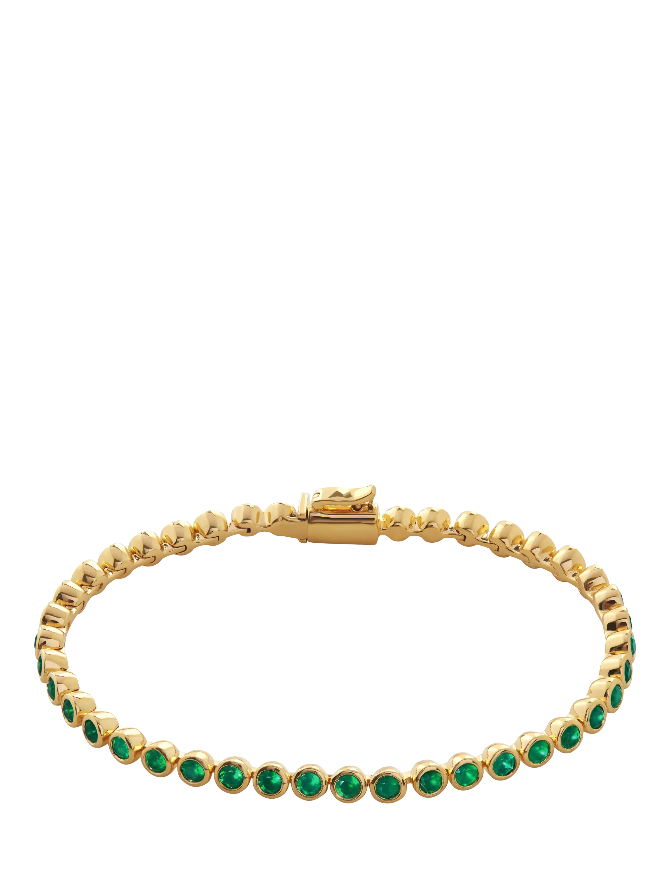 Monica Vinader Essential Onyx Tennis Bracelet Gold