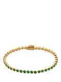 Monica Vinader Essential Onyx Tennis Bracelet Gold