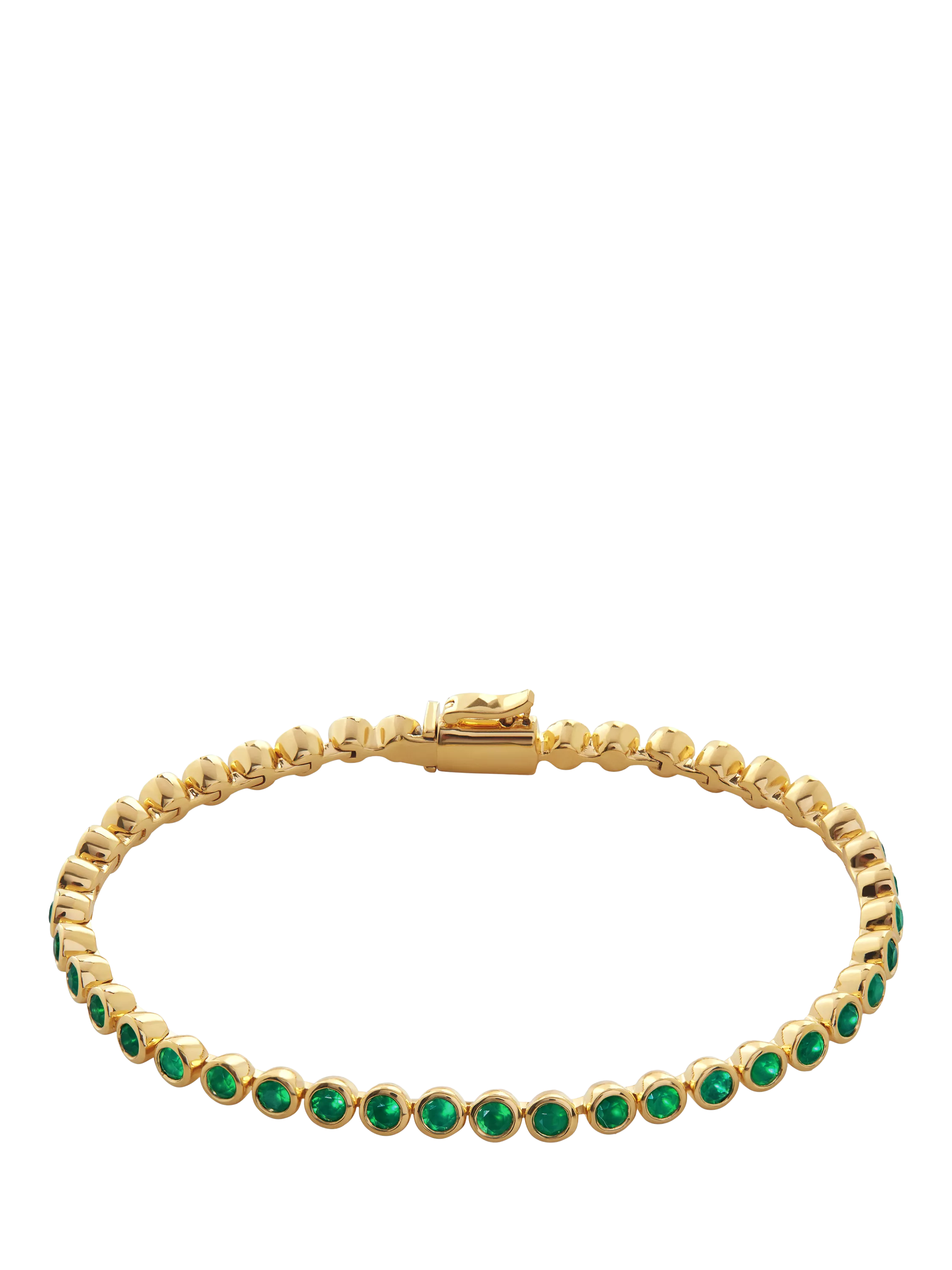 Monica Vinader Essential Onyx Tennis Bracelet Gold