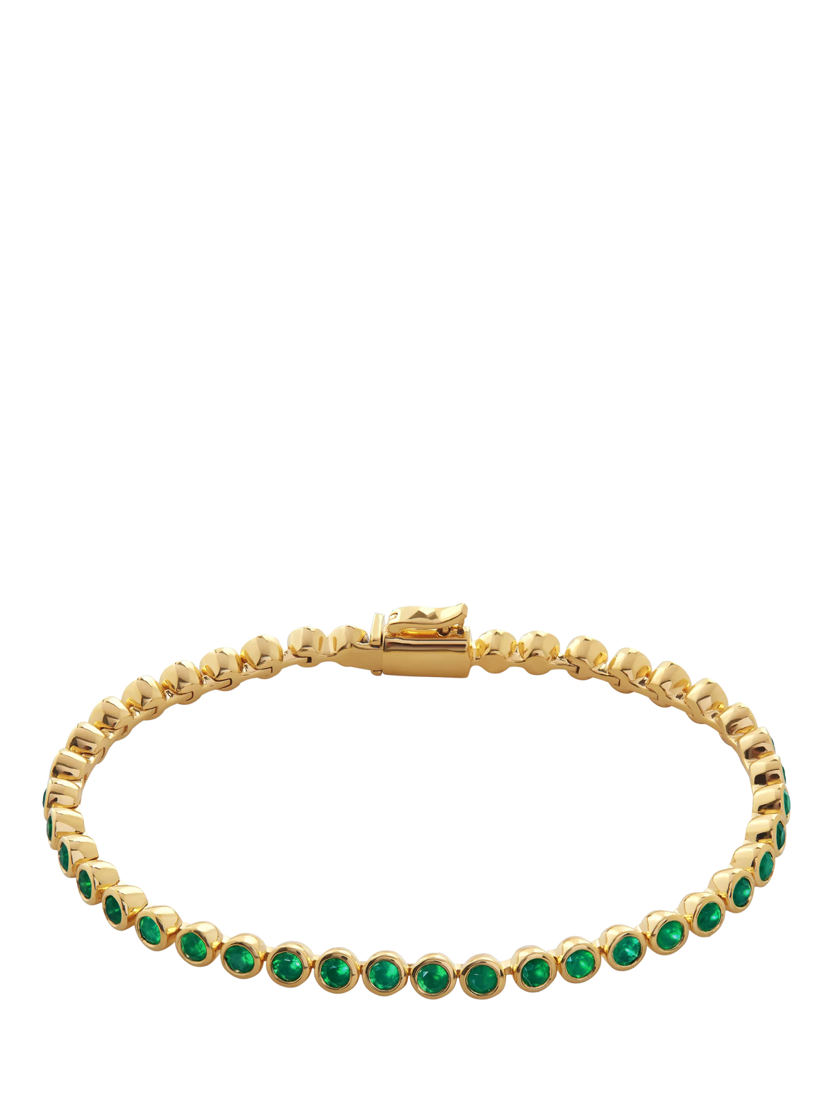 Monica Vinader Essential Onyx Tennis Bracelet Gold