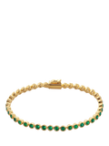 Monica Vinader Essential Onyx Tennis Bracelet Gold