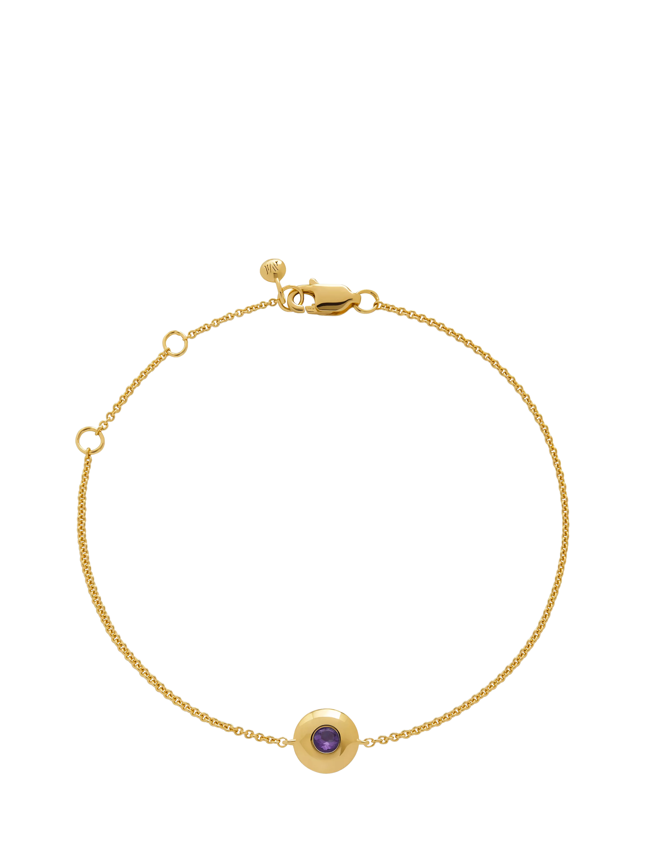 Monica Vinader Birthstone Gem Chain Bracelet