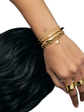 Monica Vinader gold heart charm chain bracelet 20cm, UK version
