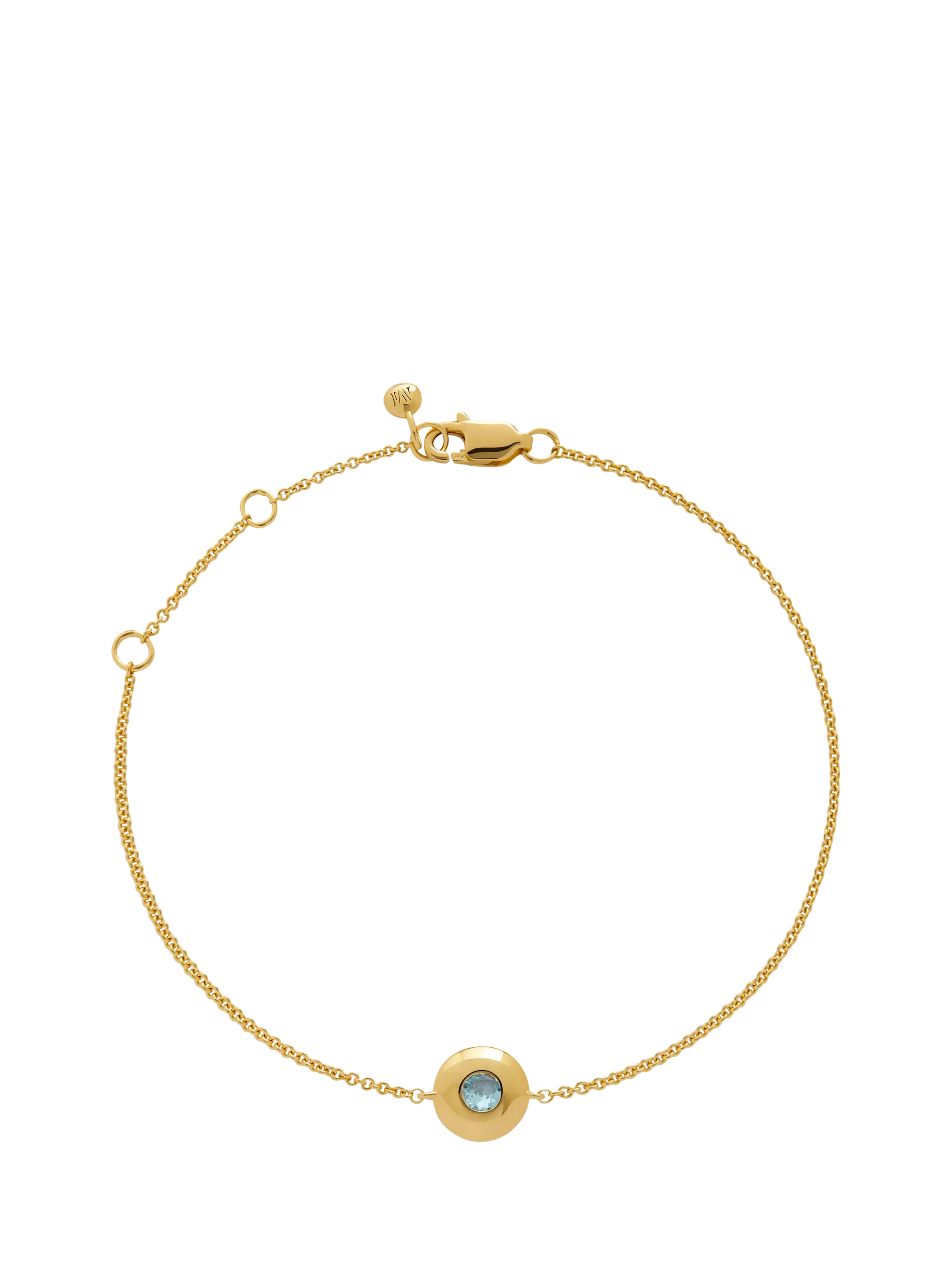 Monica Vinader Birthstone Gem Chain Bracelet