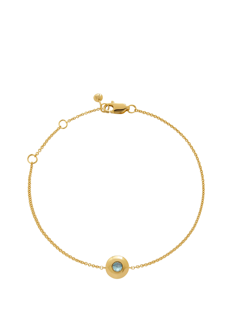 Monica Vinader Birthstone Gem Chain Bracelet