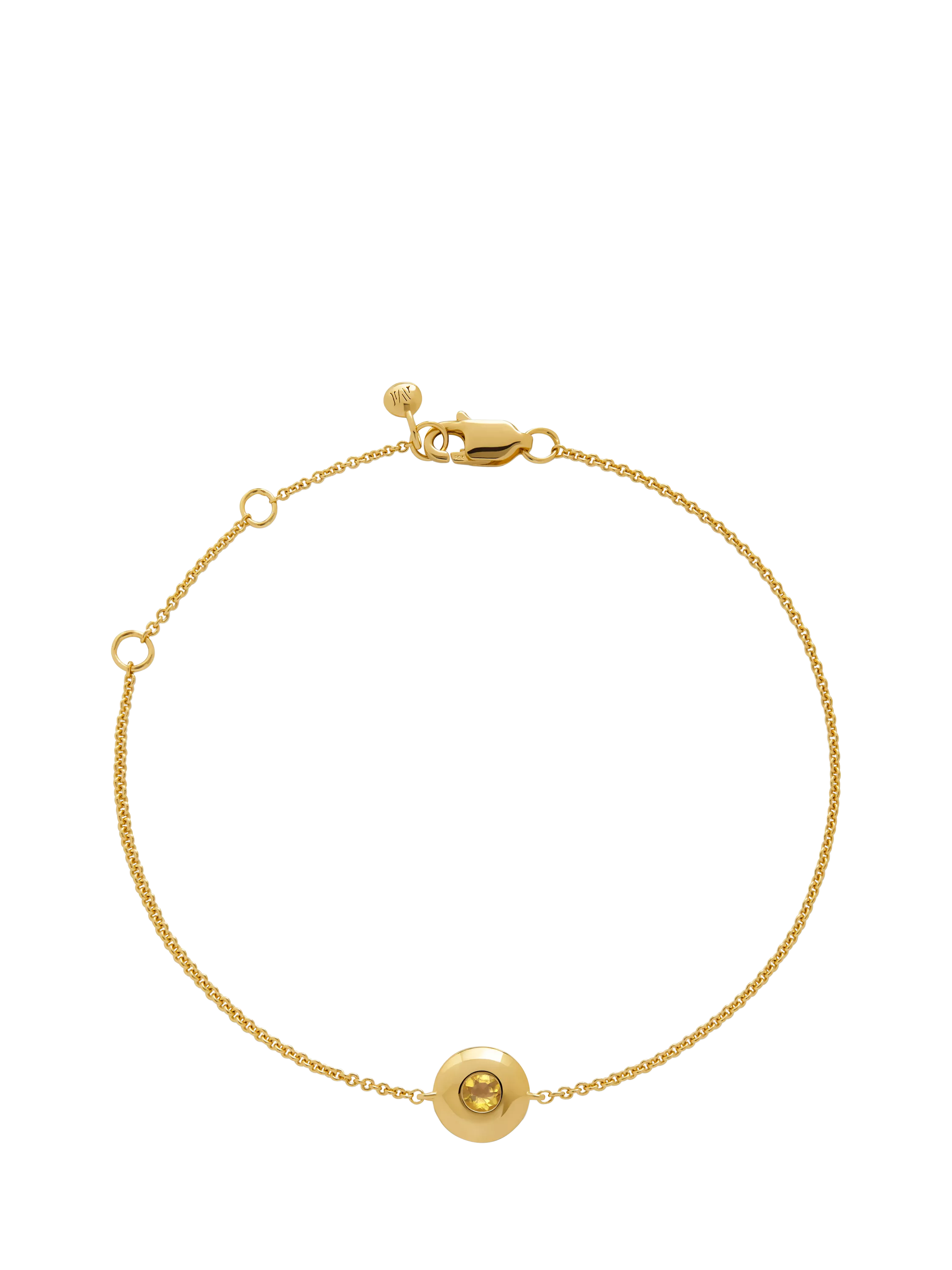Monica Vinader Birthstone Gem Chain Bracelet