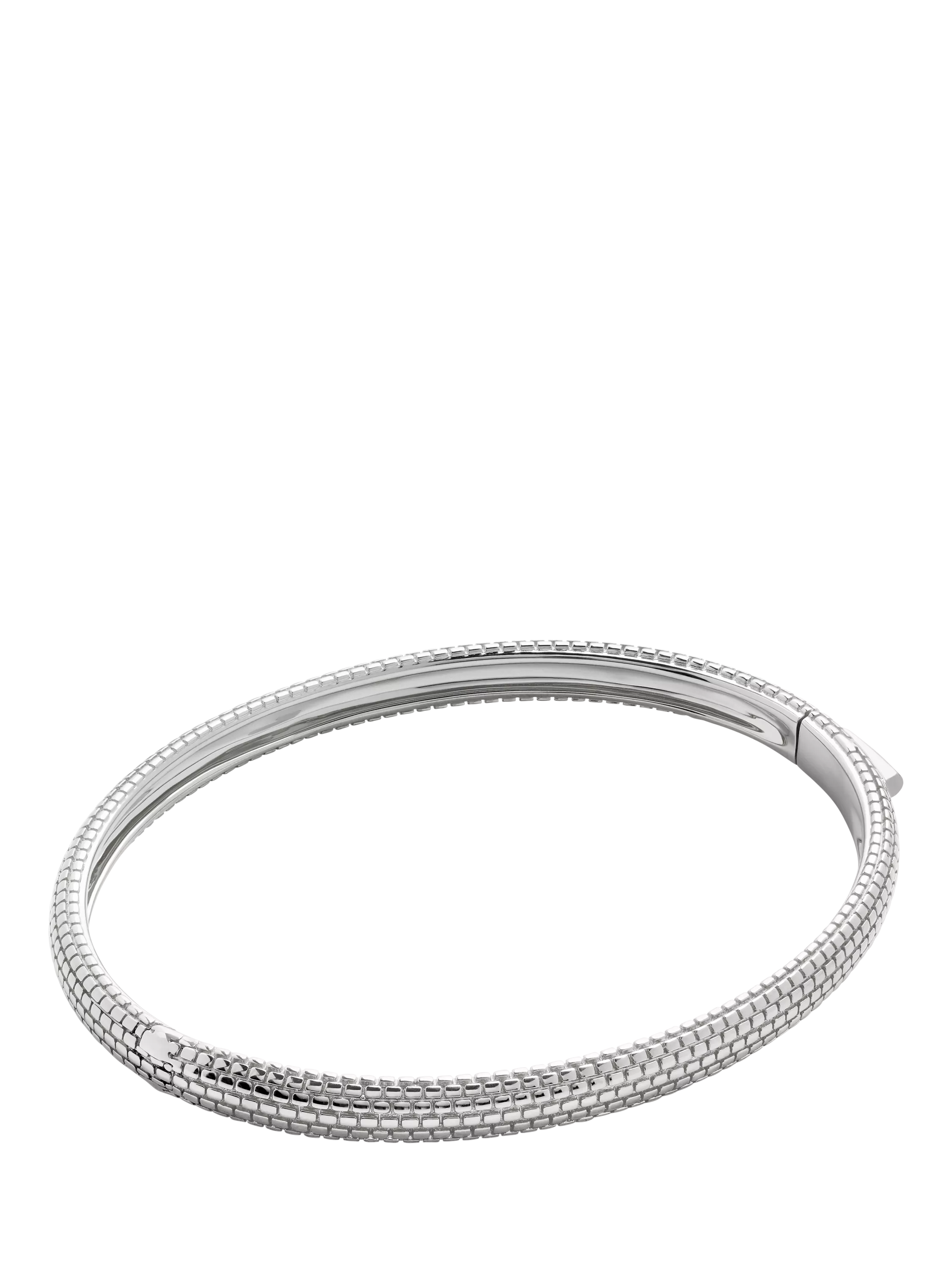 Monica Vinader Heirloom Bangle, Silver, S
