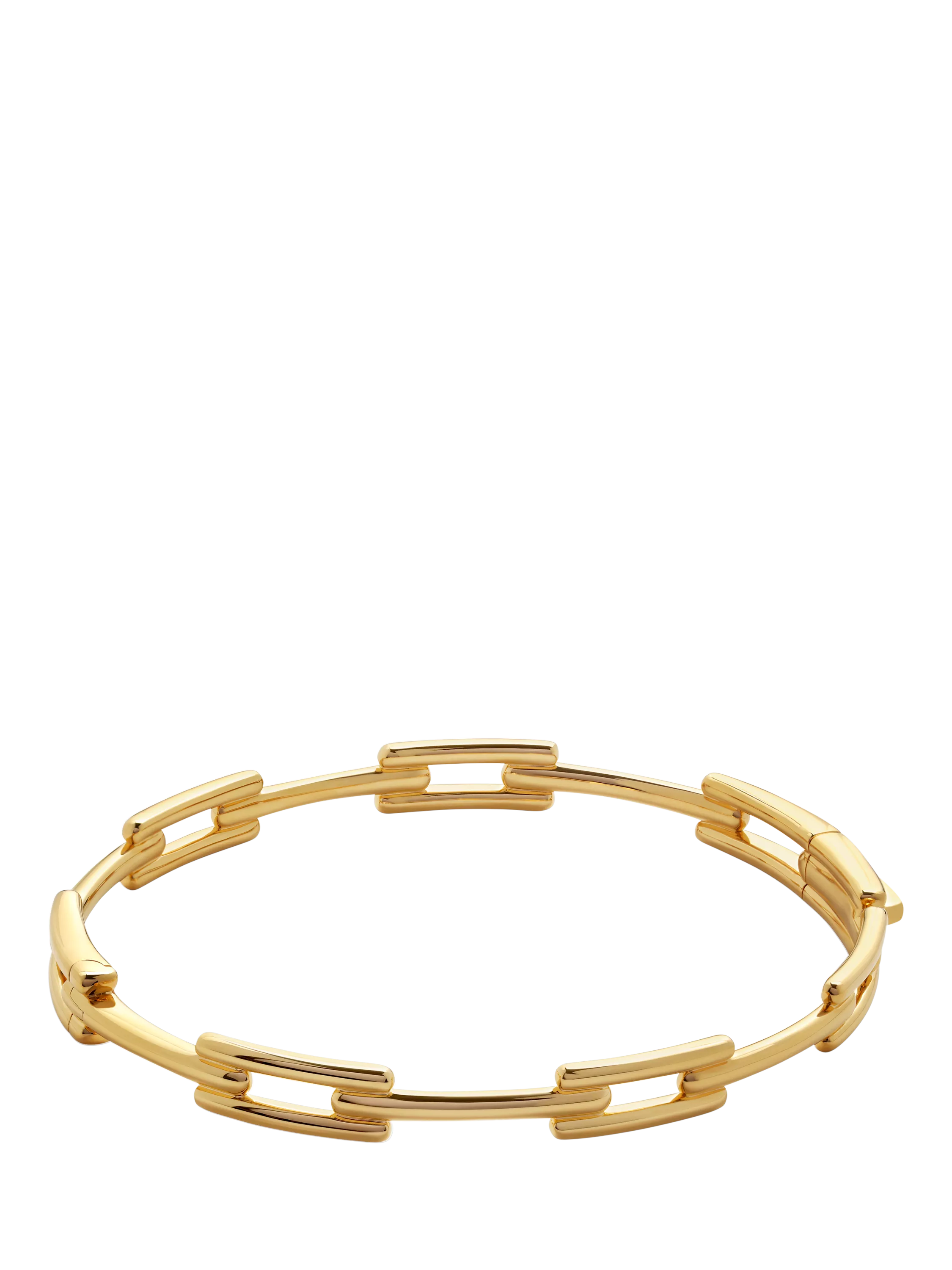 Monica Vinader Signature Link Skinny Bangle Gold