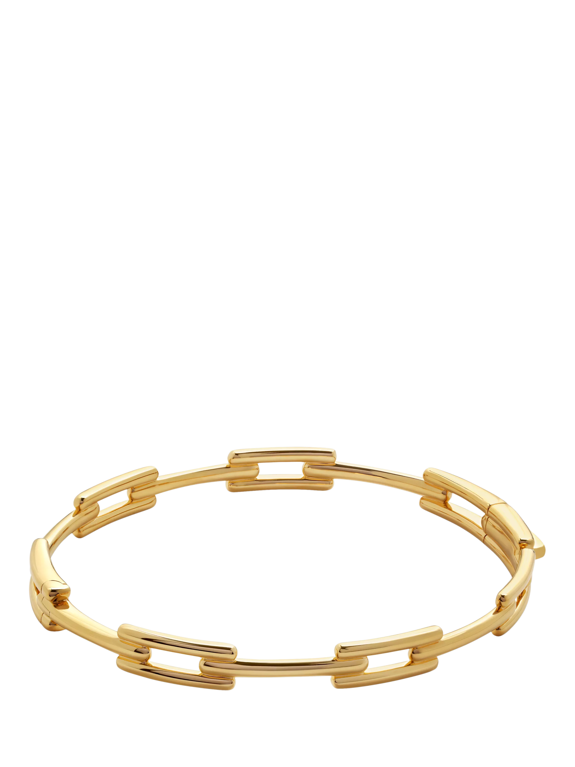 Monica Vinader Signature Link Skinny Bangle Gold