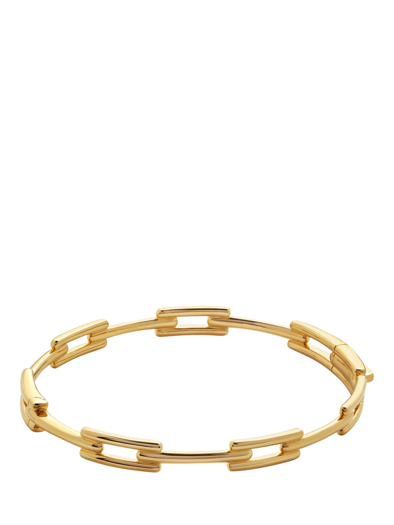 Monica Vinader Signature Link Skinny Bangle Gold