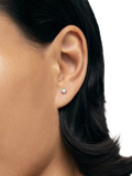 Monica Vinader lab-grown diamond gold stud earrings - British product