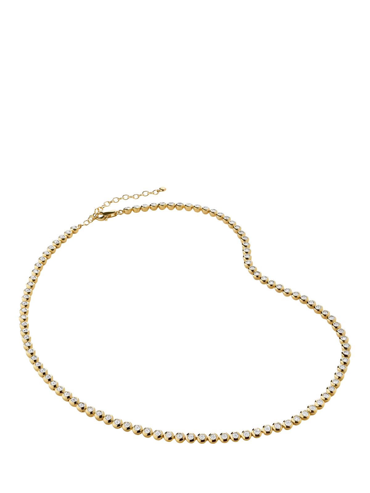 Monica Vinader lab grown diamond collar necklace in gold - British product
