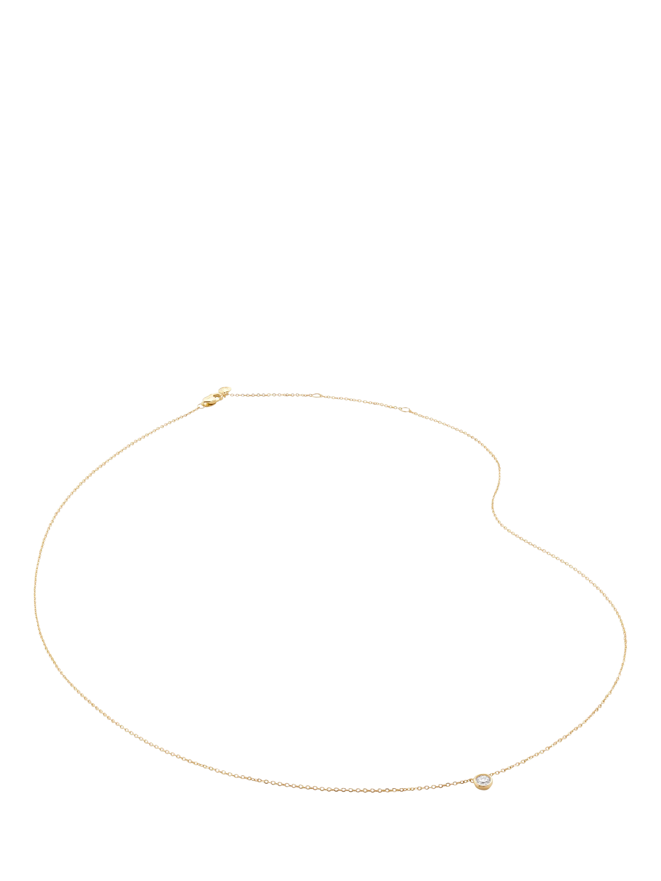Monica Vinader 14ct gold lab-grown diamond pendant necklace - British product