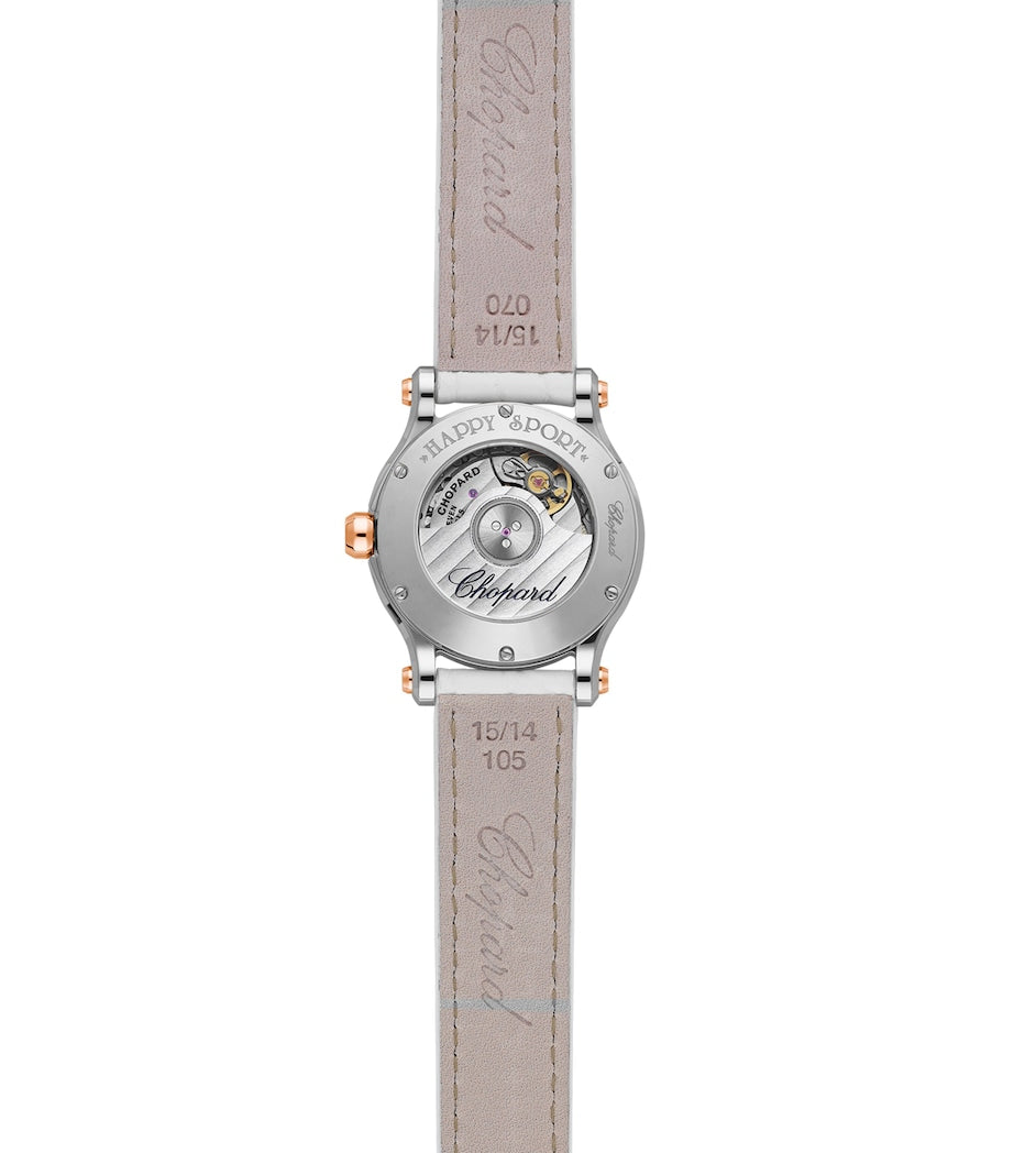 Chopard Happy Sport rose gold diamond watch 30mm, imported from the UK