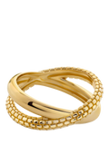 Monica Vinader Heirloom Crossover Stapelring Gold