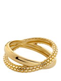 Monica Vinader Heirloom Crossover Stapelring Gold