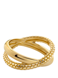Monica Vinader Heirloom Crossover Stapelring Gold