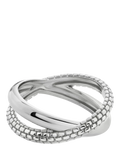 Monica Vinader Heirloom Crossover Ring Silver