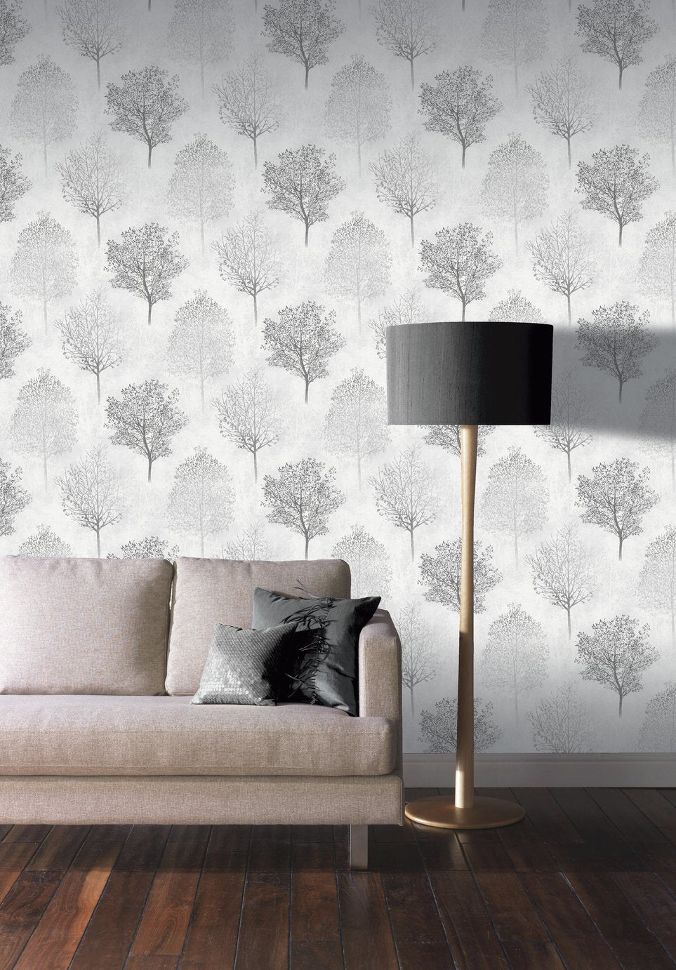Monochrome glitter wallpaper roll 53cm x 1005m - British product