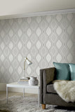 Arthouse Curve Grey wallpaper 53cm x 10.05m - British product
