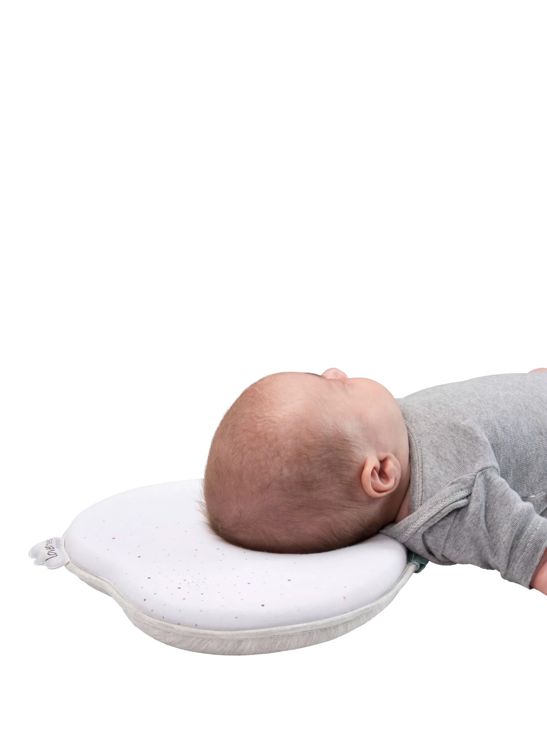Babymoov Lovenest anti flat head support pillow white, UK version