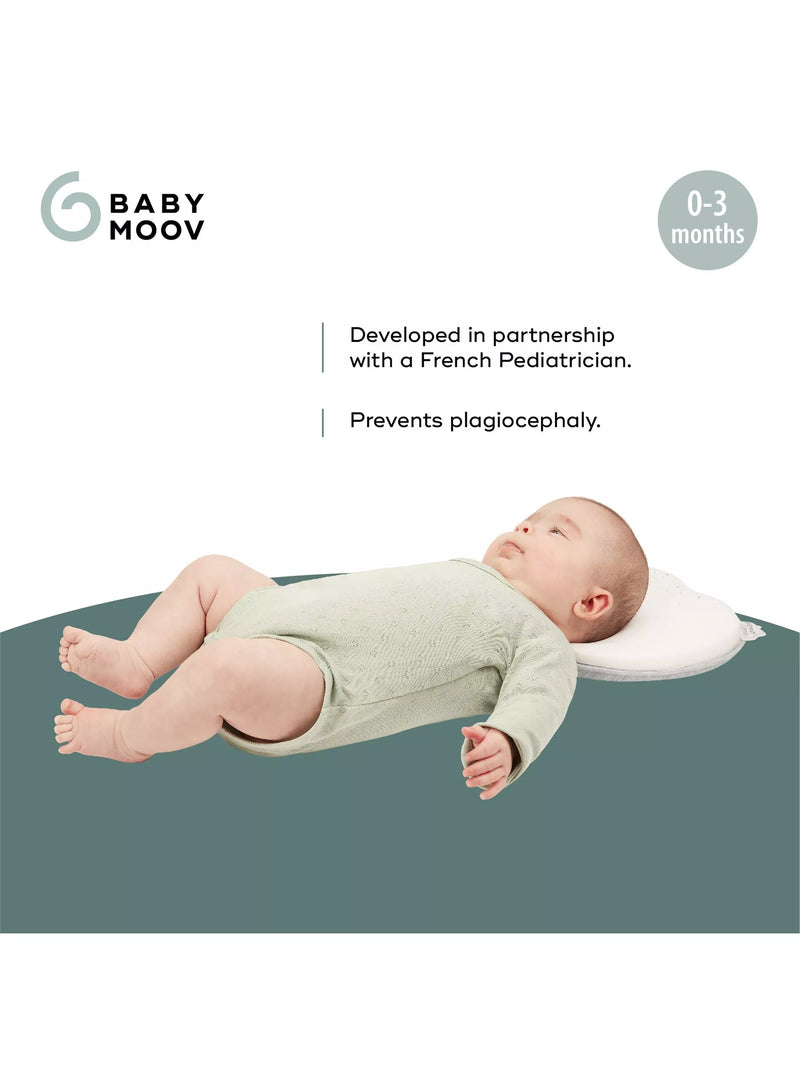 Babymoov Lovenest anti flat head support pillow white, UK version