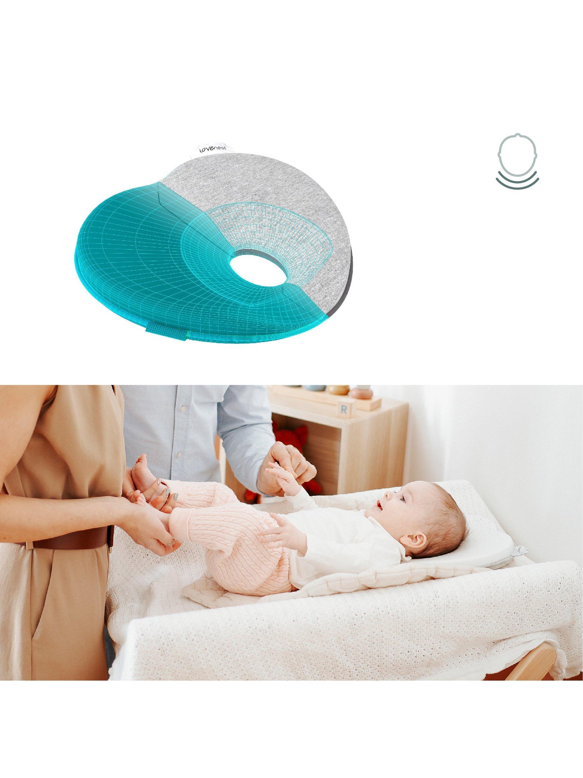 Babymoov Lovenest anti flat head support pillow white, UK version