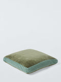 John Lewis Box Velvet Cushion with two-tone design, UK version