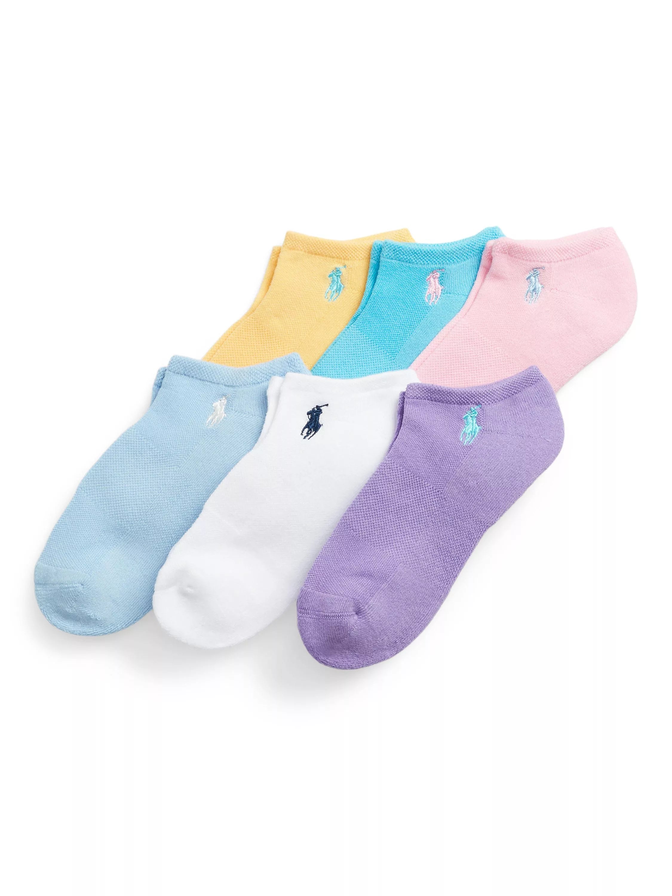 Ralph Lauren Low Cut Ankle Socks, Pack of 6