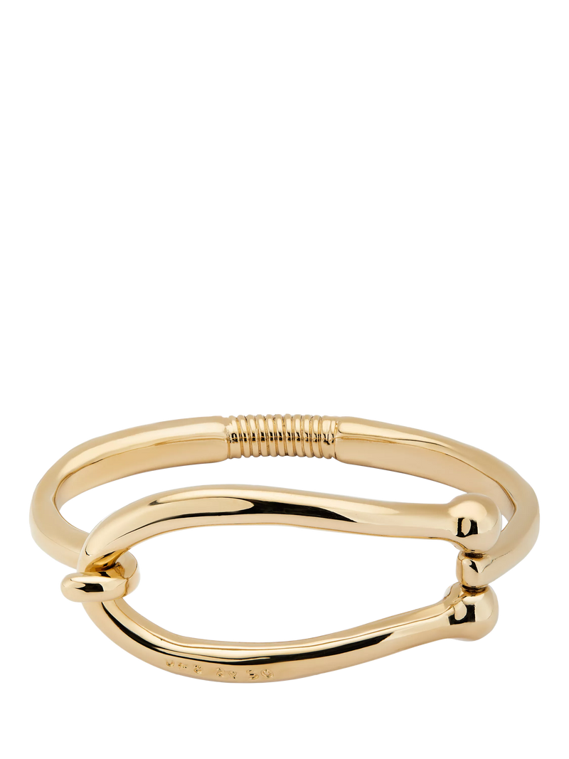 UNOde50 Youthful Large Link Gold Bangle Bracelet