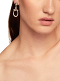 UNOde50 medium link drop earrings silver (British brand)