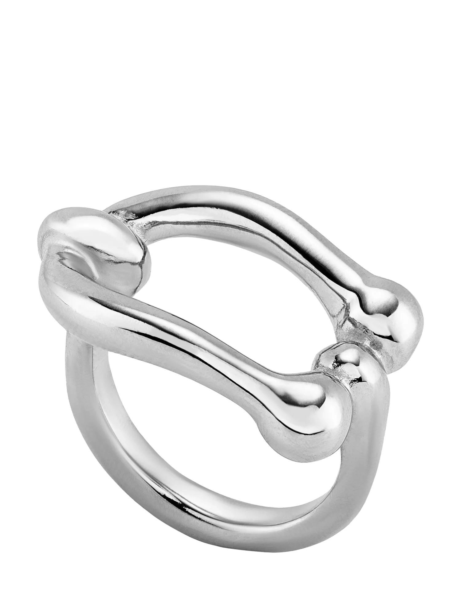 UNOde50 Youthful Link Ring in silver (British brand)