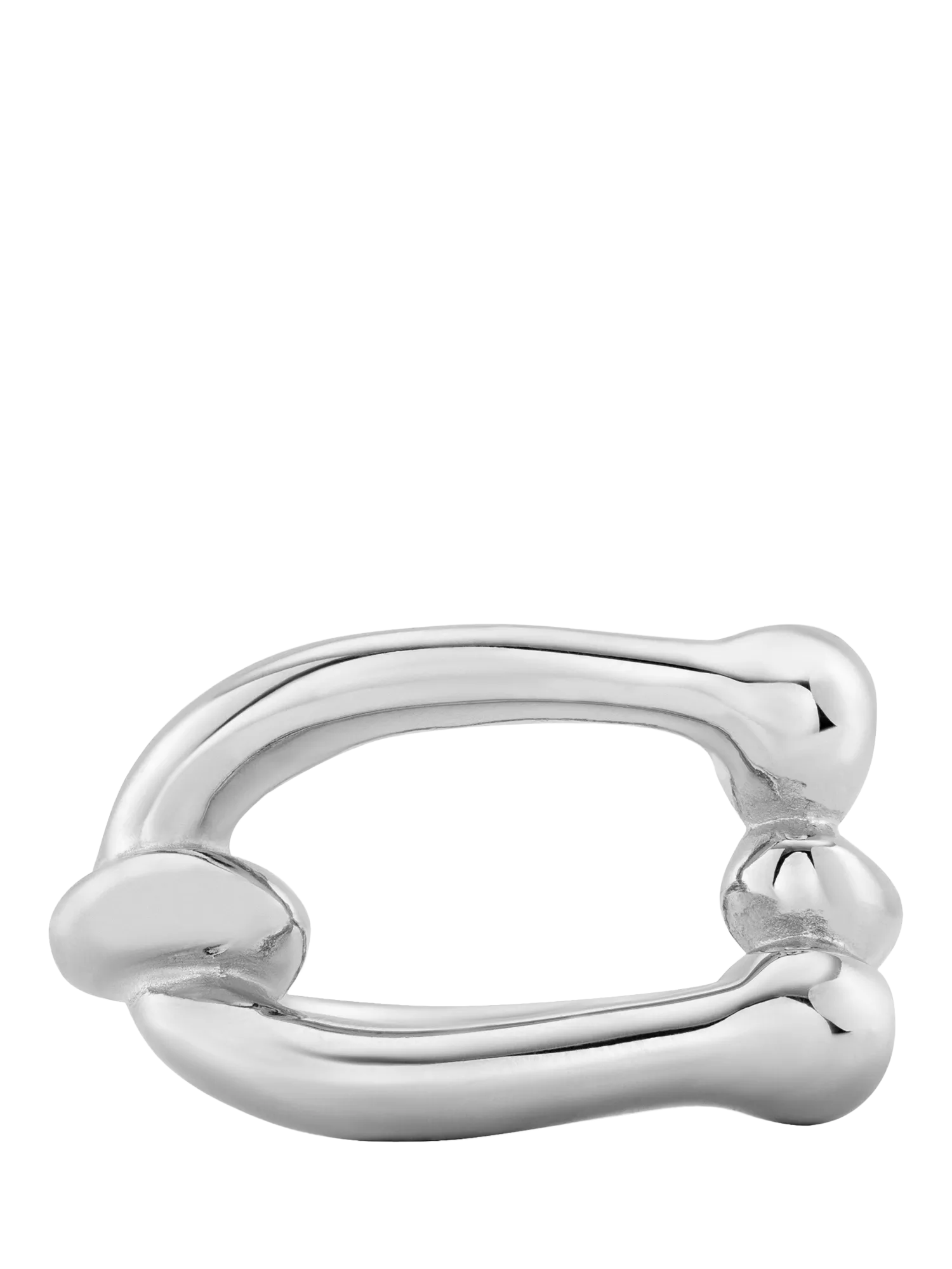 UNOde50 Youthful Link Ring silver plated size S 1/2 (British brand)